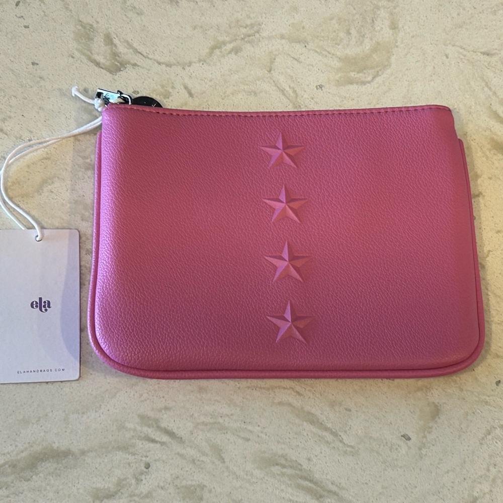Star Pouch in Pink Pebble